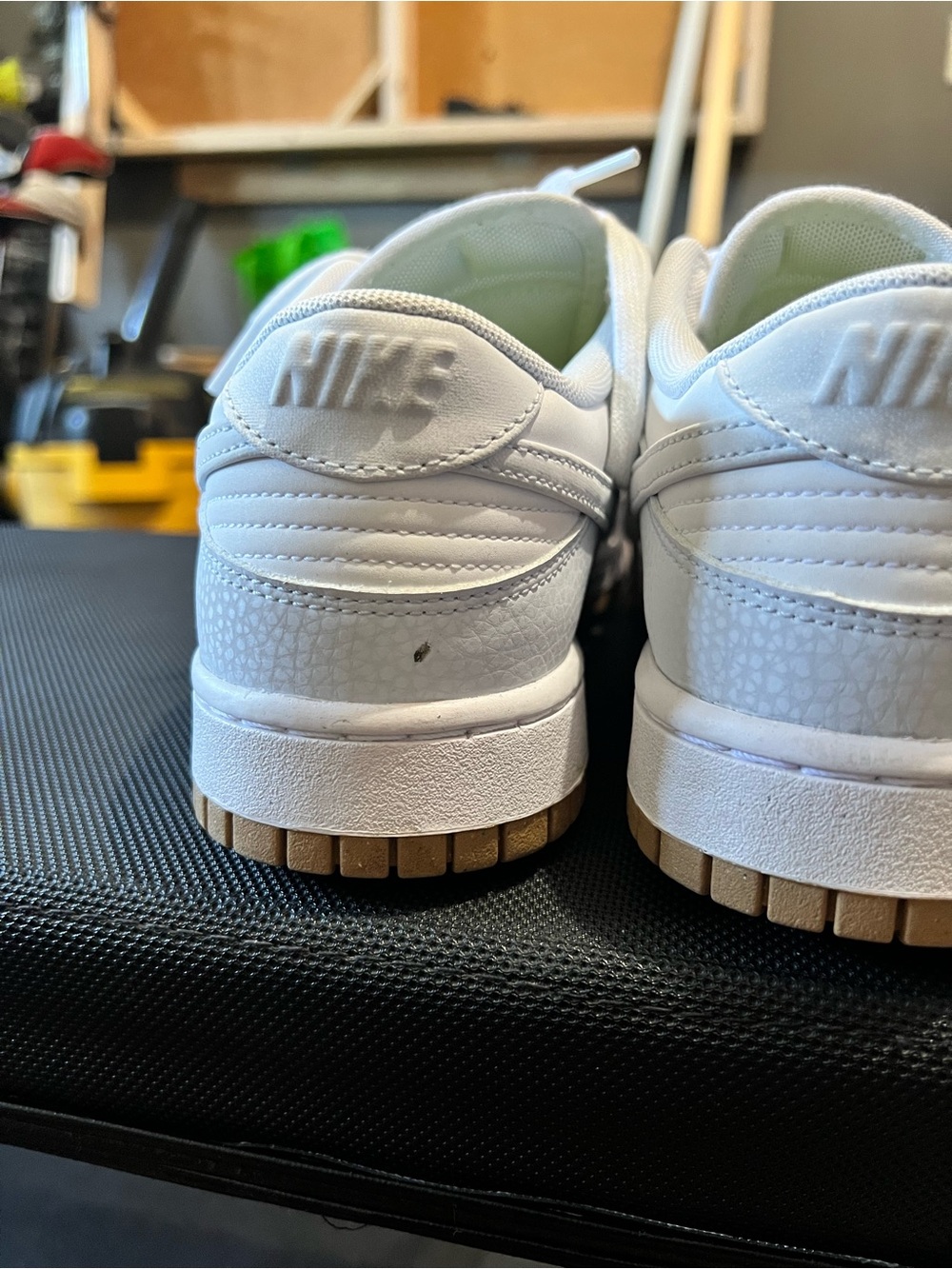 Nike Dunk Low White with Gum Sole - Picture 6 of 11